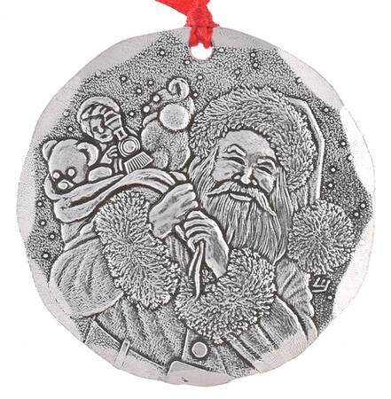 Annual Aluminum Ornament A Visit From St. Nicholas  - Boxed