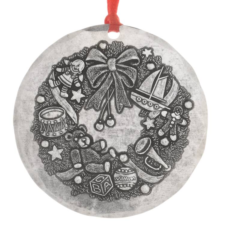 Annual Aluminum Ornament Christmas Wishes - Boxed