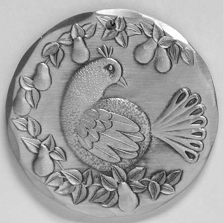 Annual Aluminum Ornament Partridge In A Pear Tree - Boxed