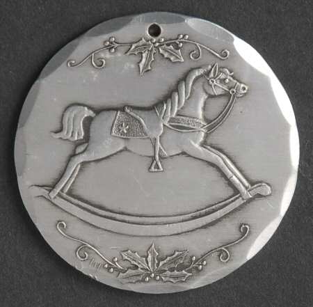 Annual Aluminum Ornament Rocking Horse - Boxed
