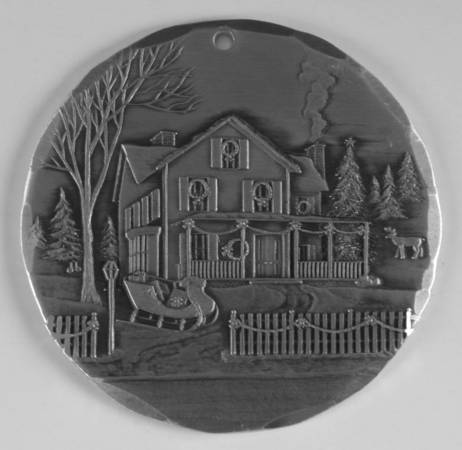 Annual Aluminum Ornament Welcome Home - Boxed