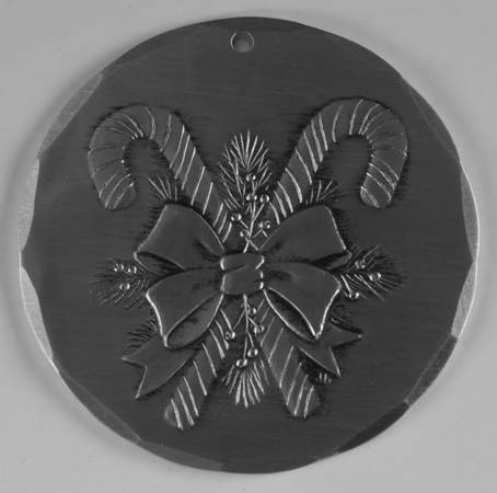 Annual Aluminum Ornament Candy Cane - Boxed