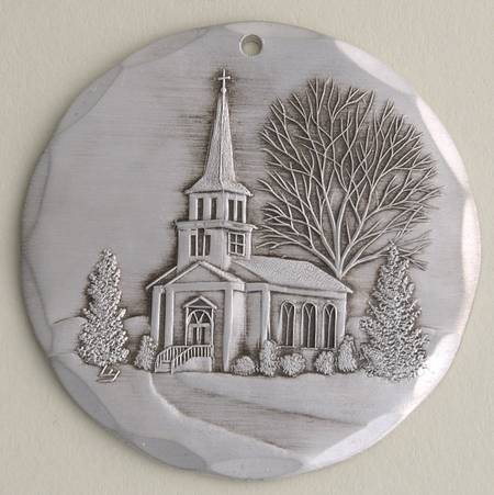 Annual Aluminum Ornament Church - Boxed