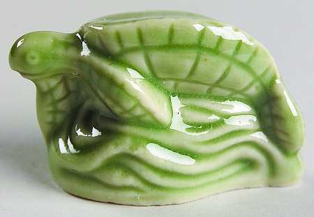 Wade Whimsies Green Sea Turtle-On Side - No Box