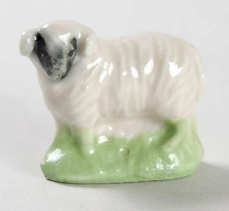 Wade Whimsies Ram-Black Face-Green Base - No Box