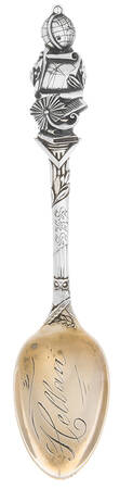 Sterling Souvenir Spoons Graduation Themed - No Box