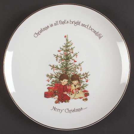 Holly Hobbie Plate Christmas Is All That's Bright & Beautif - No Box