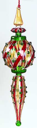 Venetian Collection-Marquis Venetian Red/Green/Gold Spire - No Box