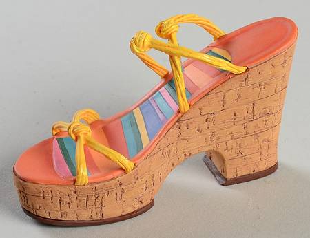 Exclusives Cork Wedge-Tangerine - Boxed