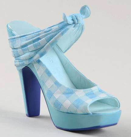 Just the Right Shoe Picnic-Blue Checks - Boxed