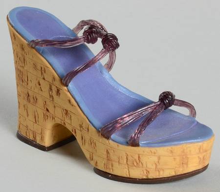 Just the Right Shoe Cork Wedge - Boxed