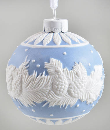 Jasperware Ball Ornaments Winter Pine - Boxed