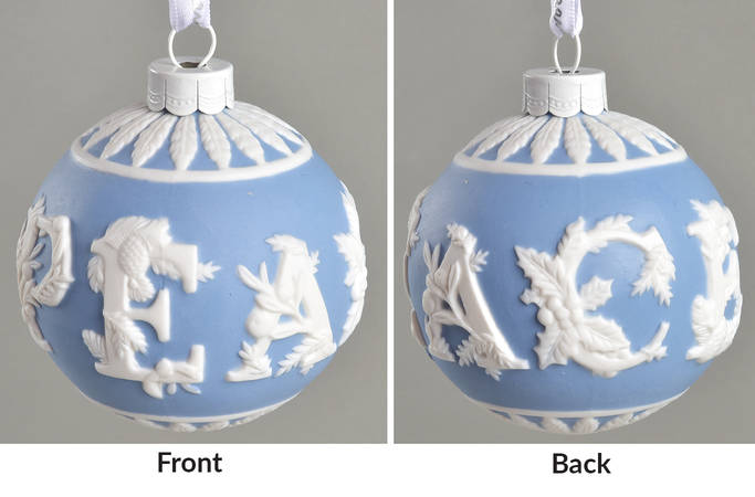 Jasperware Ball Ornaments Peace - Boxed