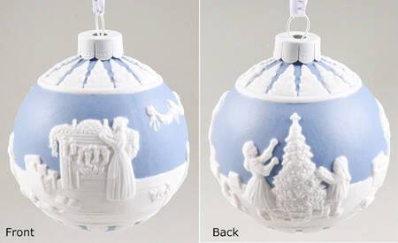 Jasperware Ball Ornaments Dressing The Tree - Boxed