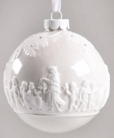 Jasperware Ball Ornaments Icon-White - Boxed