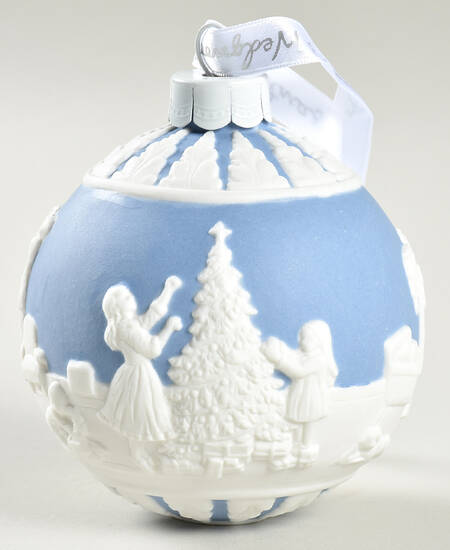 Jasperware Ball Ornaments Dressing The Christmas Tree - Boxed