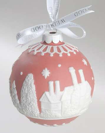 Jasperware Ball Ornaments English Countryside-Red - Boxed