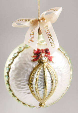Opulence-Gold, Silver, White, Champagne Crystal Cone Medallion - Boxed