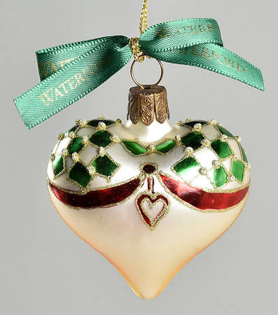Holiday Heirloom Red, Green, Gold Mini Love Heart-Red,Green,White - No Box 61a