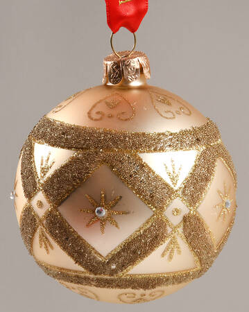 Opulence-Gold, Silver, White, Champagne Antique Elegance Ball - Boxed
