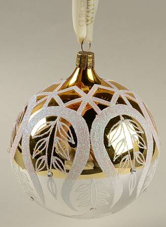 Opulence-Gold, Silver, White, Champagne Peacock Ball - Boxed
