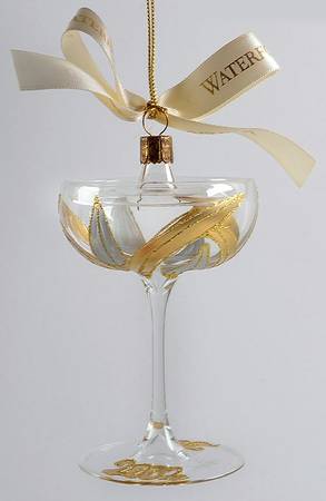 Mini Glasses-Ornament Sherbet/Champagne-2001/2002 - Boxed