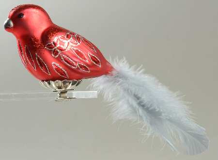 Holiday Heirloom Birds Traditional Crimson Bird - Boxed