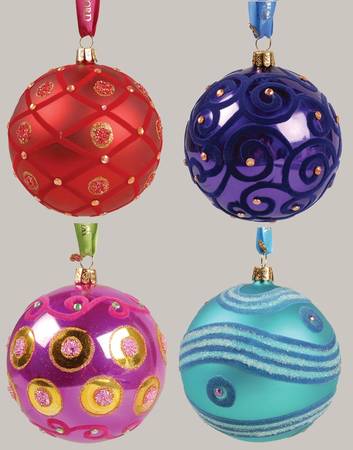 Jewel Tones, Brights, Pastels Charisma Balls (Set Of 4) - Boxed
