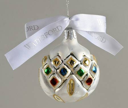 Multicolor Cut and Faceted Lismore Ice Disc- Single - No Box