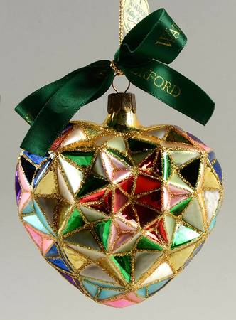 Multicolor Cut and Faceted Season's Faceted Heart - Boxed