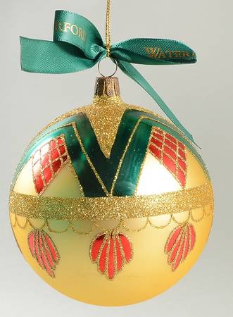 Red, Green on Champagne, White, Gold Samuel Miller Ball-Society - Boxed