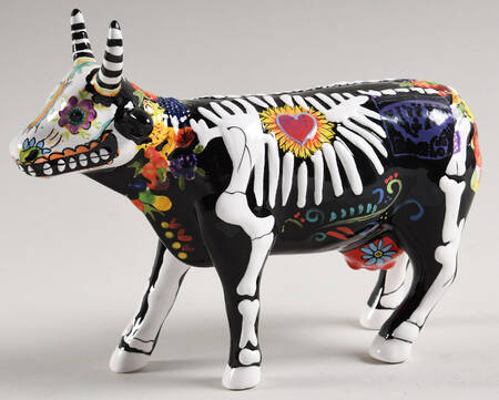 Cow Parade Miss Fiesta Bones, Bovine - Boxed