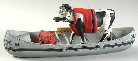 Cow Parade Moovin' On Down The Mighty Mo - Boxed