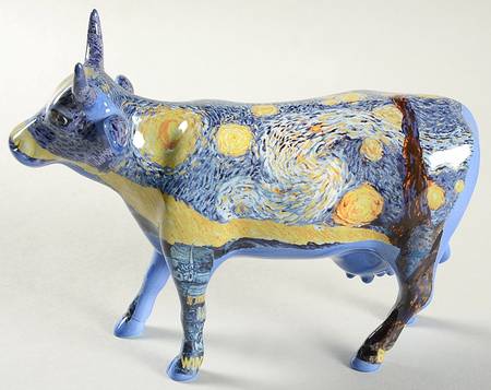 Cow Parade Starry Starry Cow - Boxed