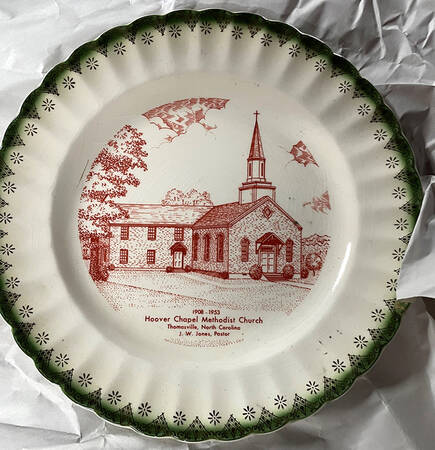 Church Plates Hoover Chapel Methodist Church - No Box