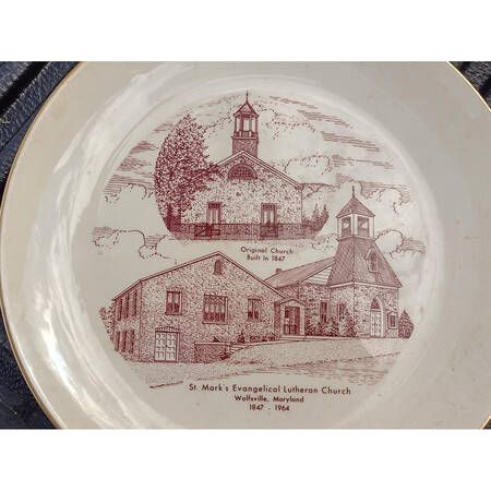 Church Plates St Mark Evangelical Lutheran Church - No Box
