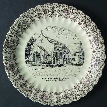 Church Plates Oak Grove Methodist Church - No Box