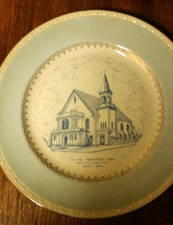 Church Plates First Presbyterian Quincy Mass - No Box