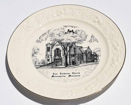 Church Plates Zion Lutheran Church - No Box