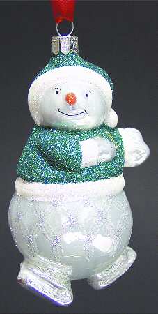 Snowy Village 10th Anniversary Snow Lad Skater-Anniversary - Boxed