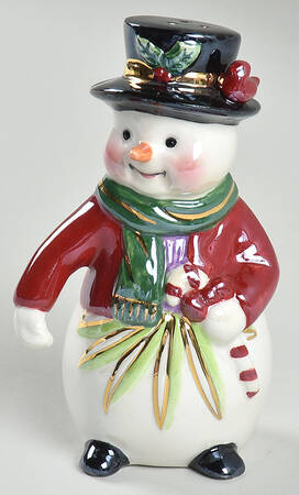 Holiday Heirloom Giftware Snowy Village Pepper 3 Holes - No Box