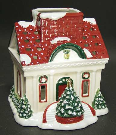 Holiday Heirloom Giftware Holiday House Votive - Boxed