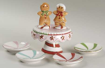 Holiday Heirloom Giftware Miniature Dessert Set-Set Of 7 - Boxed