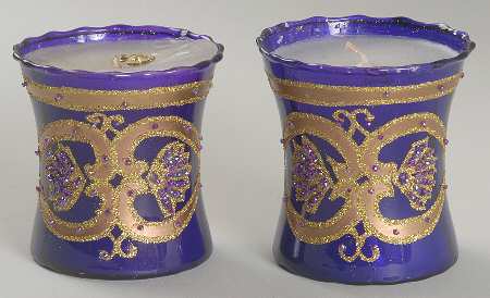 Holiday Heirloom Candleholders Maharaja Purple Votives(Set/2) - Boxed
