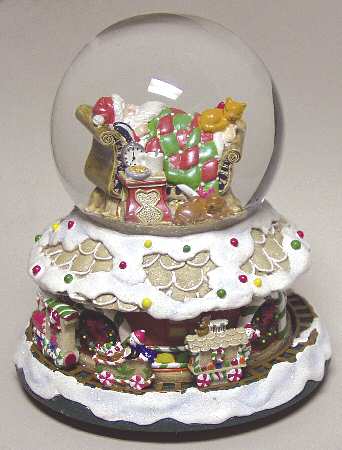 Holiday Heirloom Giftware Sugar Plums Train Musical Waterglobe - Boxed