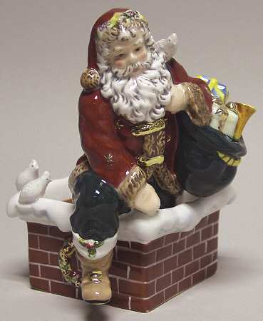 Holiday Heirloom Giftware Down The Chimney Candle Votive - Boxed