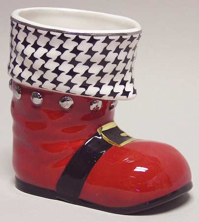 Holiday Heirloom Giftware Santas Boot Candy Dish - Boxed