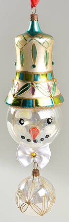 Snow Crystals-Holiday Heirloom Jeweled Snowman - Boxed