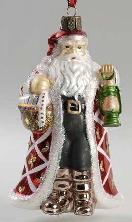 Holiday Heirloom Annual Figural 2010 Santa With Lantern - Boxed