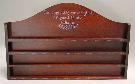 Kings & Queens of England Thimble Collection Wooden Display Rack - No Box
